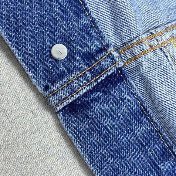 Levi's Virgil Denim Trucker Jacket Type 3 Virgil Abloh Big E - Picture 9 of 16